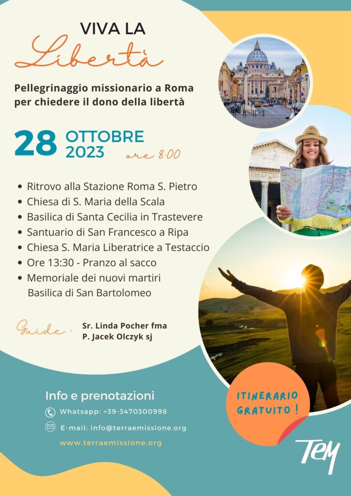 Pellegrinaggio missionario a Roma 28 ottobre 2023 TeM